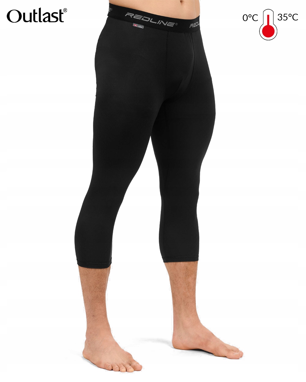 Termoaktívne 3/4 motocyklové nohavice Redline Outlast pánske, termo