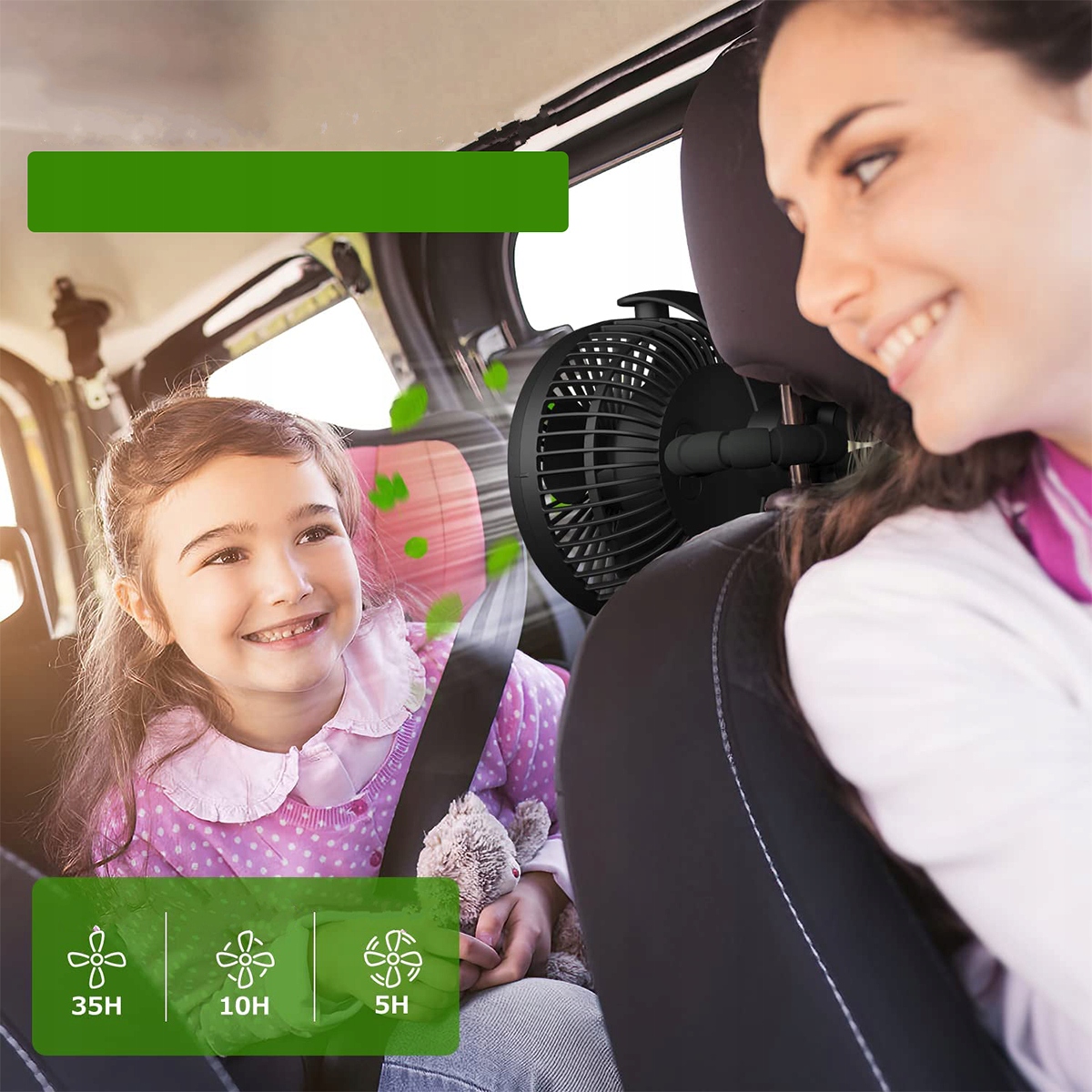 WENTYLATOR PRZENOŚNY WIATRAK Z FUNKCJĄ POWERBANK Sterowanie zdalne