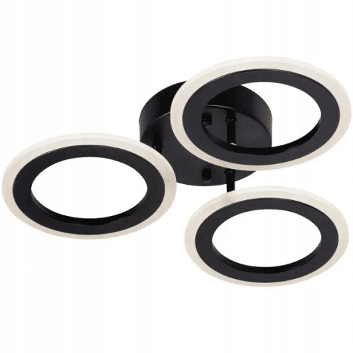 Stropná lampa spinner, čierna verzia, Led kolesá, osvetlenie jedálne