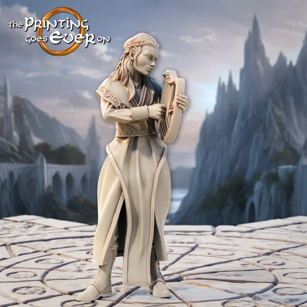 Elven Townsfolk A The Printing Goes Ever On