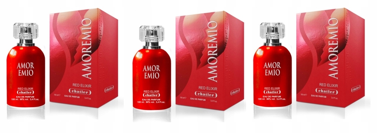 Chatler Amoremio Red Elixir 3x100 ml parfémovaná voda
