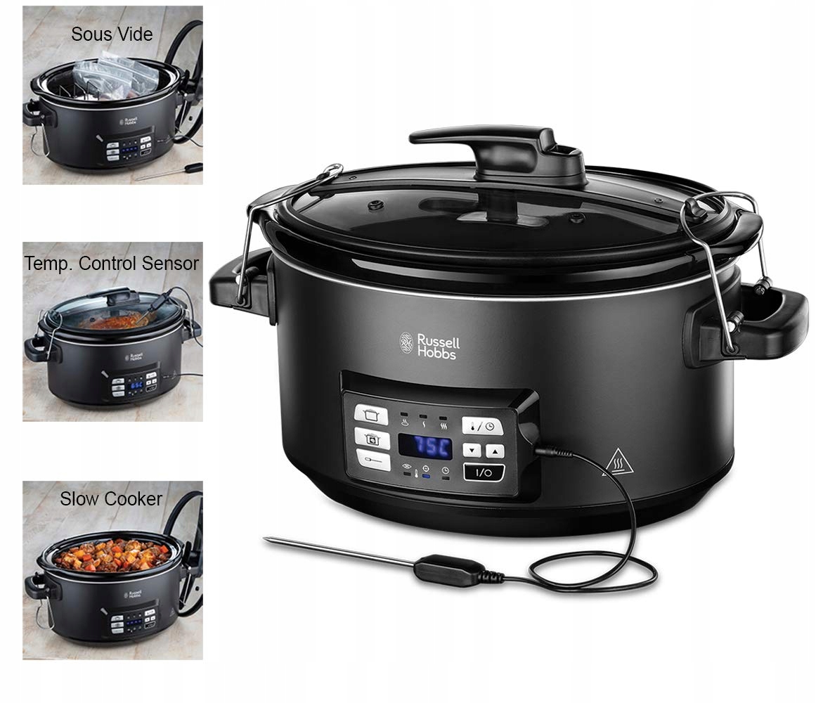 RUSSELL HOBBS Multicooker 3w1 Wolnowar Sous Vide 6,5L Cyfrowy Wyświetlacz