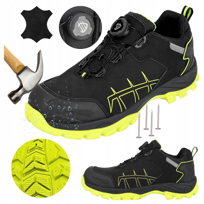 Pánské pracovní polobotky s špičkou Bozp odolné proti propíchnutí S3S Boa 43