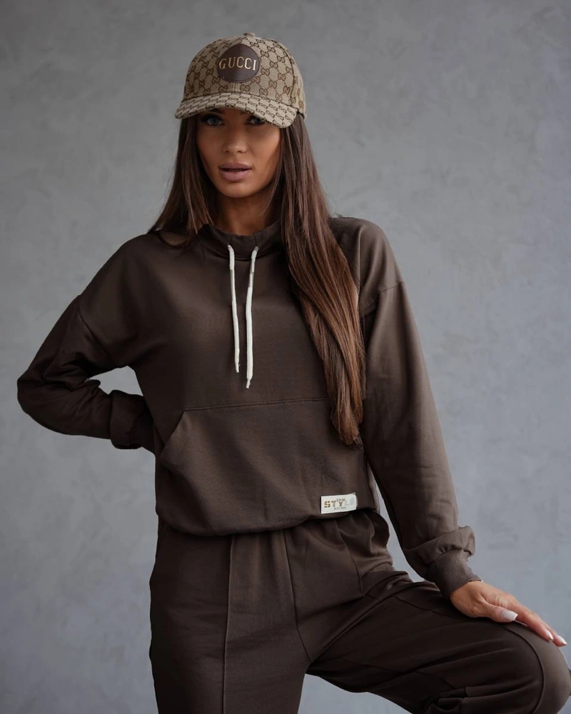 Tepláková Souprava Bavlna 82162 Čokoláda L (40)