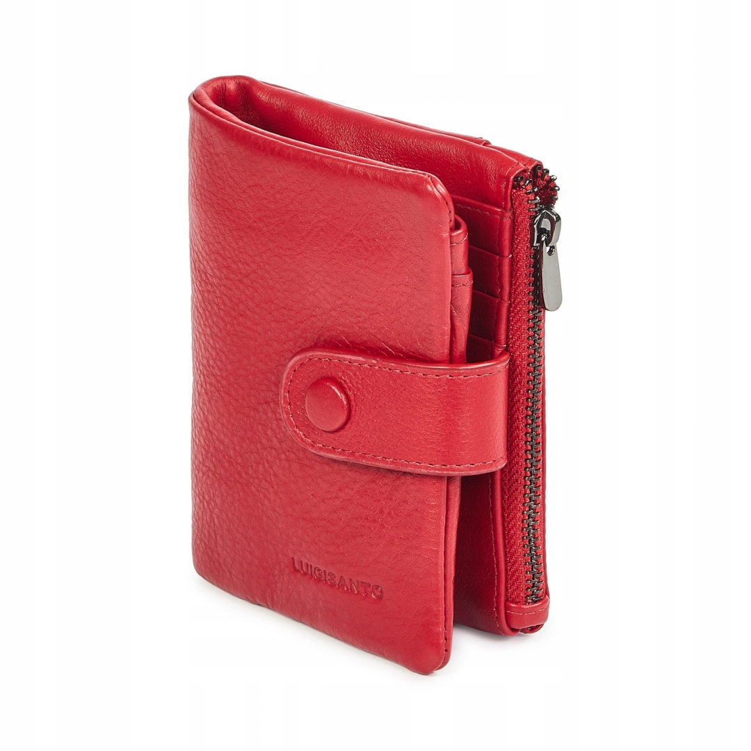 Portfel damski Luigisanto Lu VER7 czerwony matowy