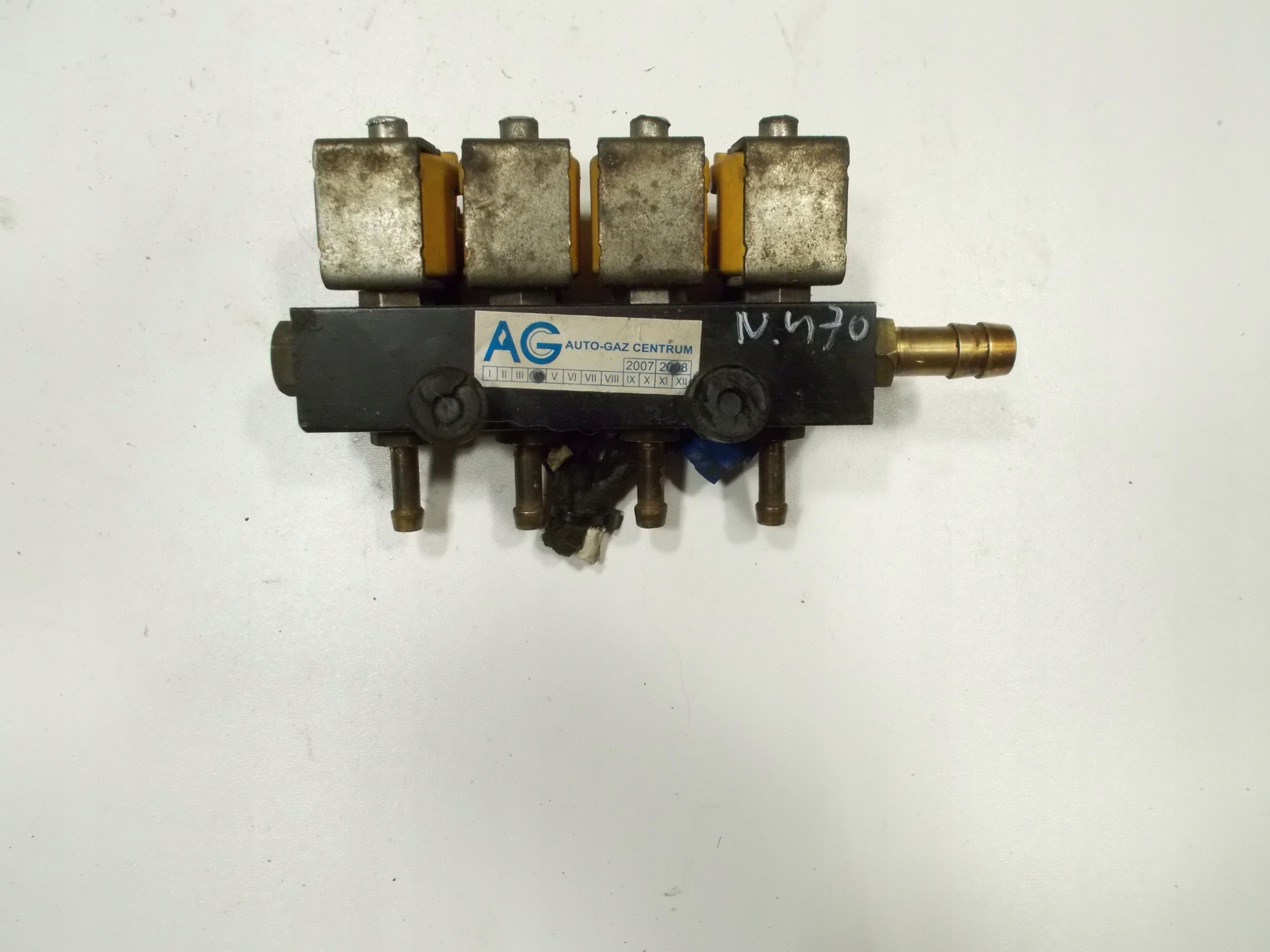 lišta trysky LPG VALTEK RAI DYSZE 1 Ohm Typ 30 zolte 4 válce