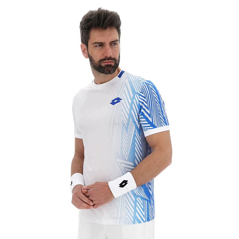 Koszulka Tenisowa Męska Lotto Tech VI-D3 Tee White S