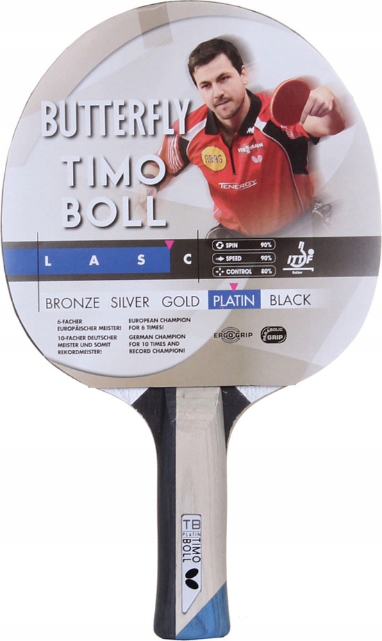 Pálka Na Stolní Tenis Ping-pong Butterfly Timo Boll Platin