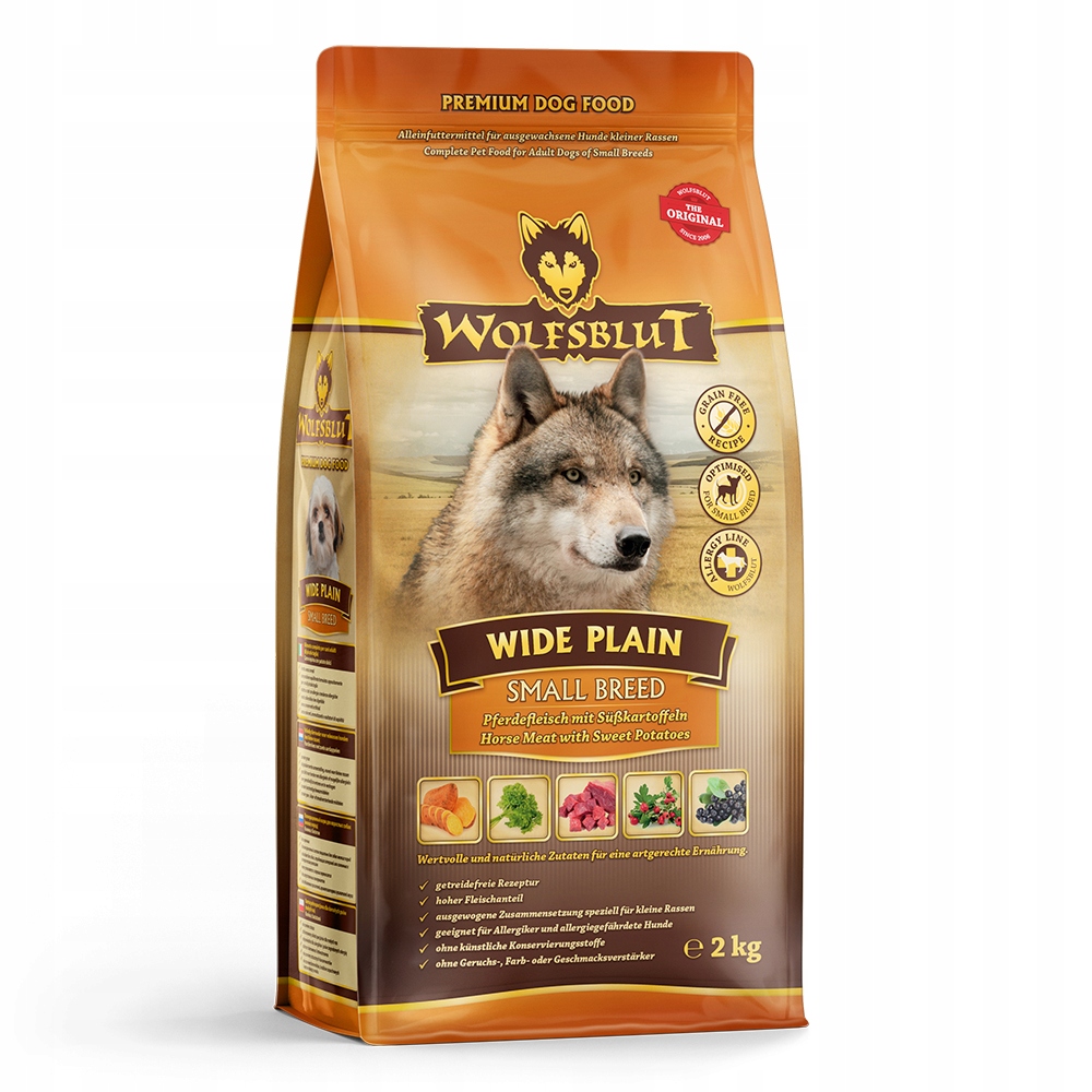 Wolfsblut Wide Plain Small 2KG konina i bataty