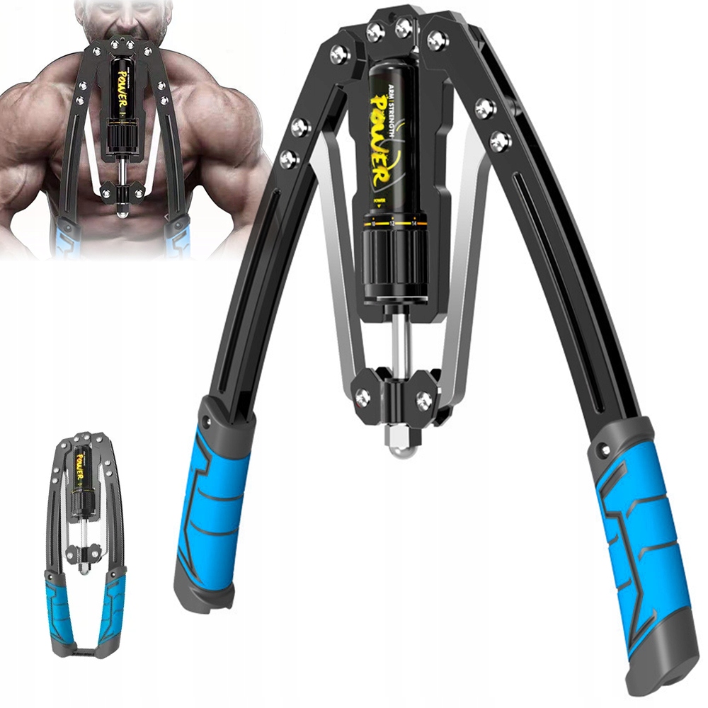 Stlačovač Rukou Bicepsů Regulace Expander 10-200 Kg