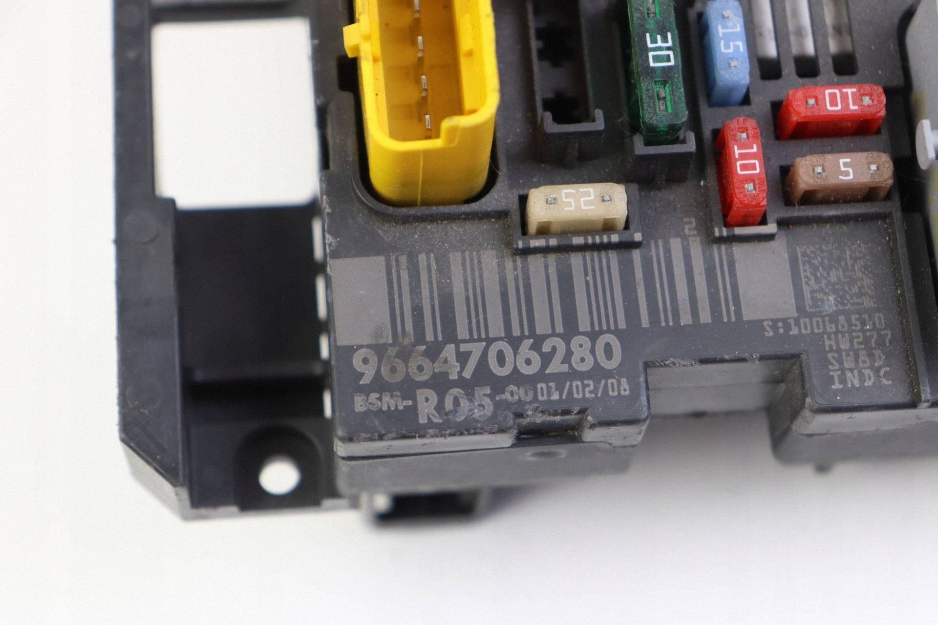 CITROEN PEUGEOT module compartment control unit BSM 9664706280