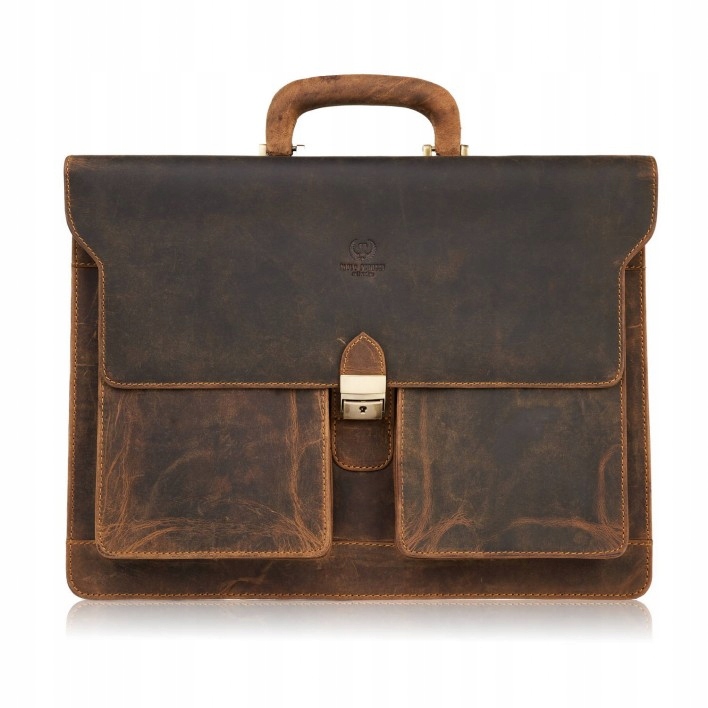 Pánská kožená aktovka přes rameno do práce, taška na dokumenty Paolo Peruzzi