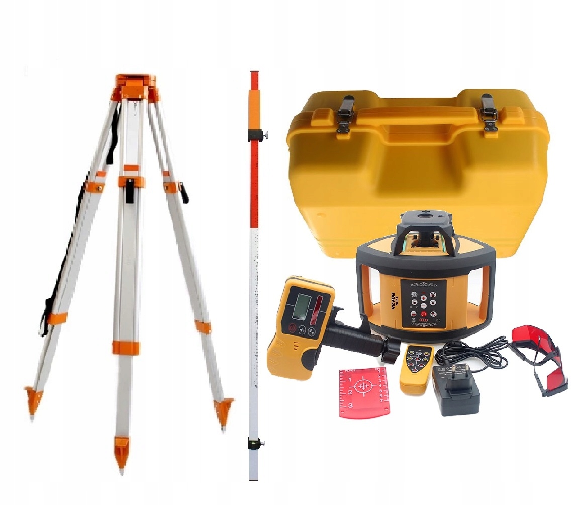 NIWELATOR LASEROWY BUDOWLANY OBROTOWY VEVOR NL520