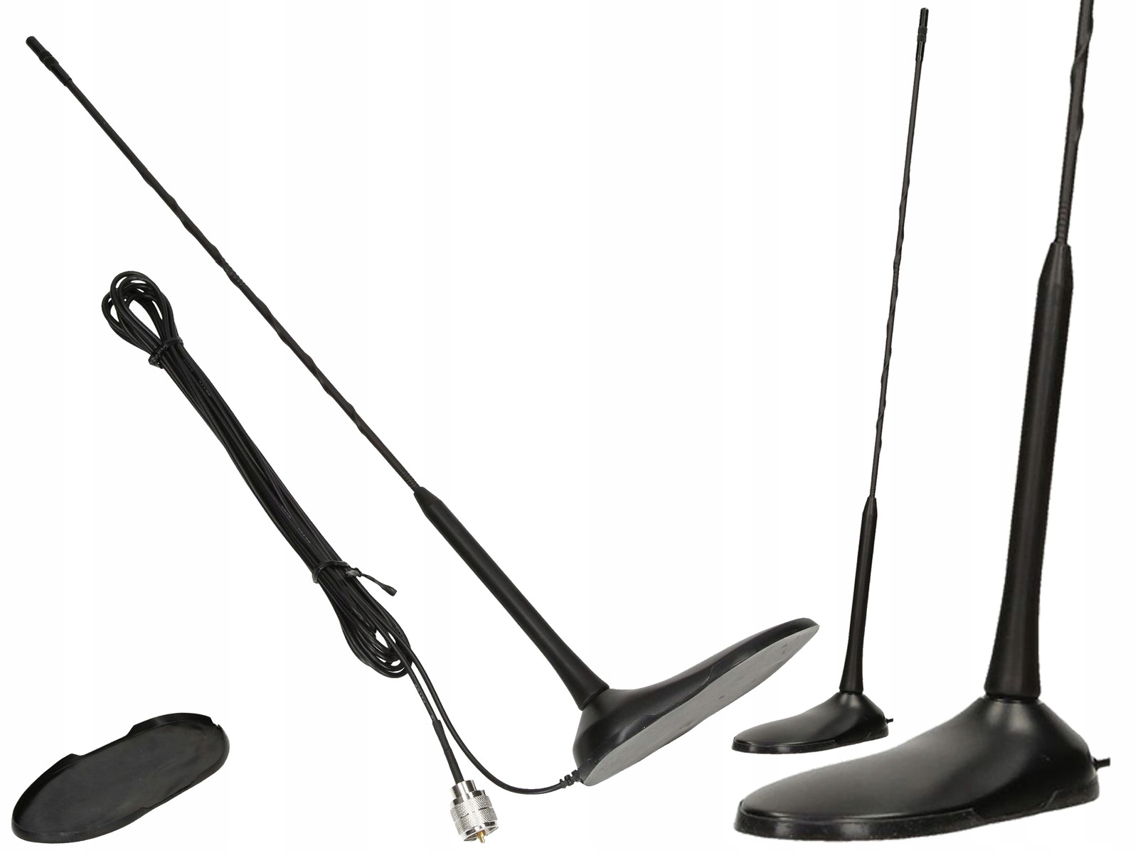 ANTENA CB HELIKALNA BEZ STROJENIA NA MAGNESIE MAŁA MAGNESOWA NEODYMOWY ZT8