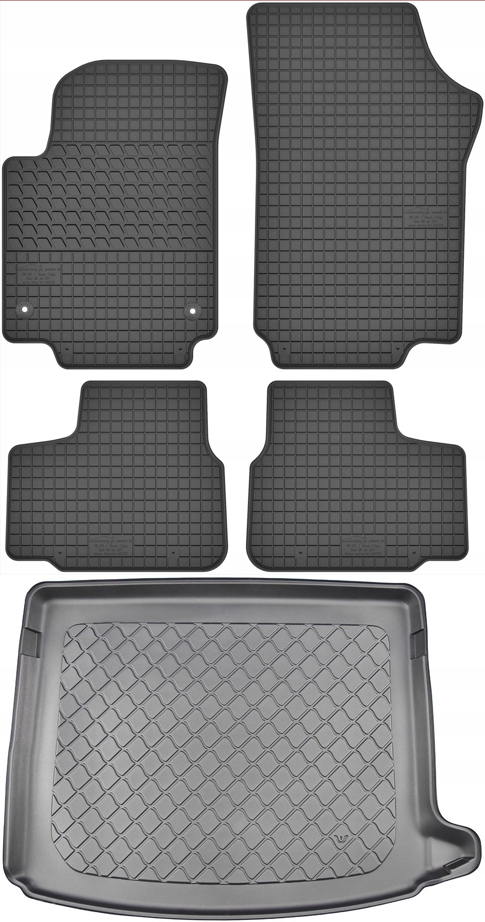 Škoda Citigo Hatchback 2011-2019 Koberce s rohožou