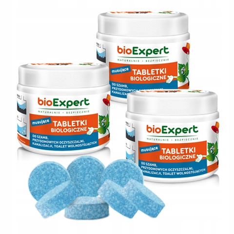 

36 szt. musujące tabletki biologiczne bioExpert