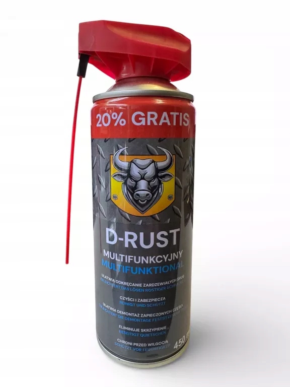 Preparat Wielofunkcyjny D-rust 450ML Środek Smarowny Antykorozyjny