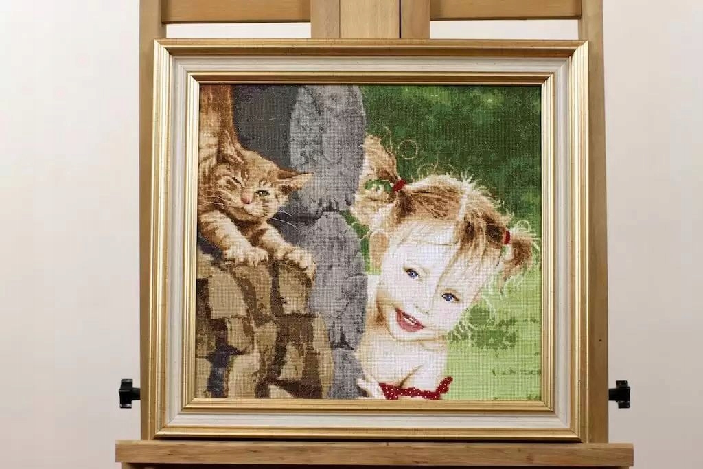 Křížková výšivka počítaná sada (kanva, mulina)