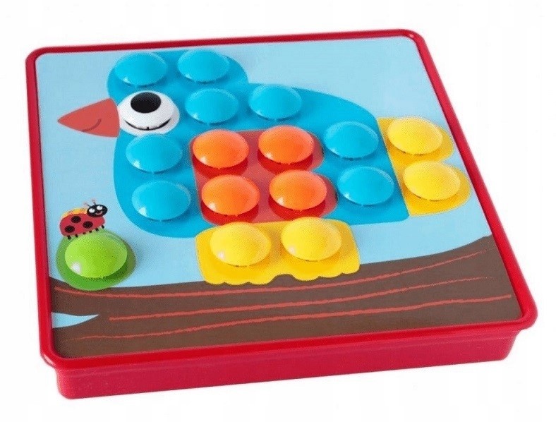 GUZIKOWY TRENING MAŁEJ RĄCZKI mozaika ASKATO Wiek dziecka 2 lata +