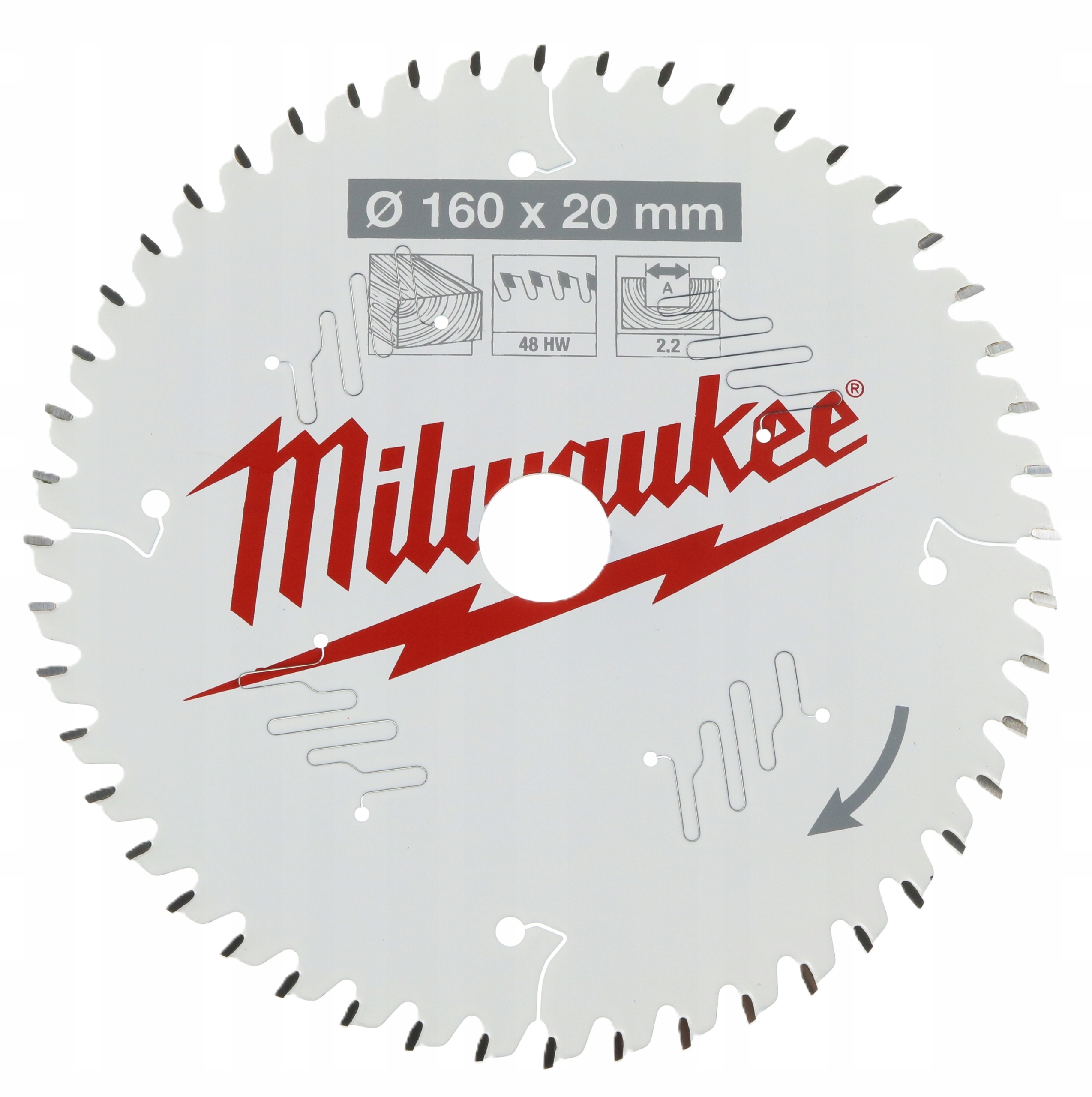 Tarcza Pilarska Do Drewna 160x20x2.2x48T Milwaukee 4932471291