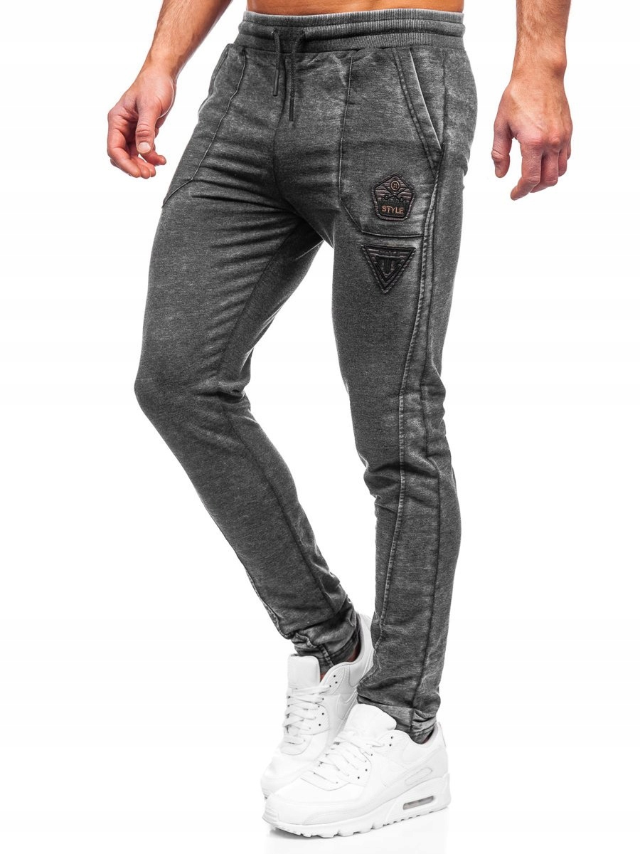 

Spodnie Męskie Dresowe Grafitowe 5959 DENLEY_2XL