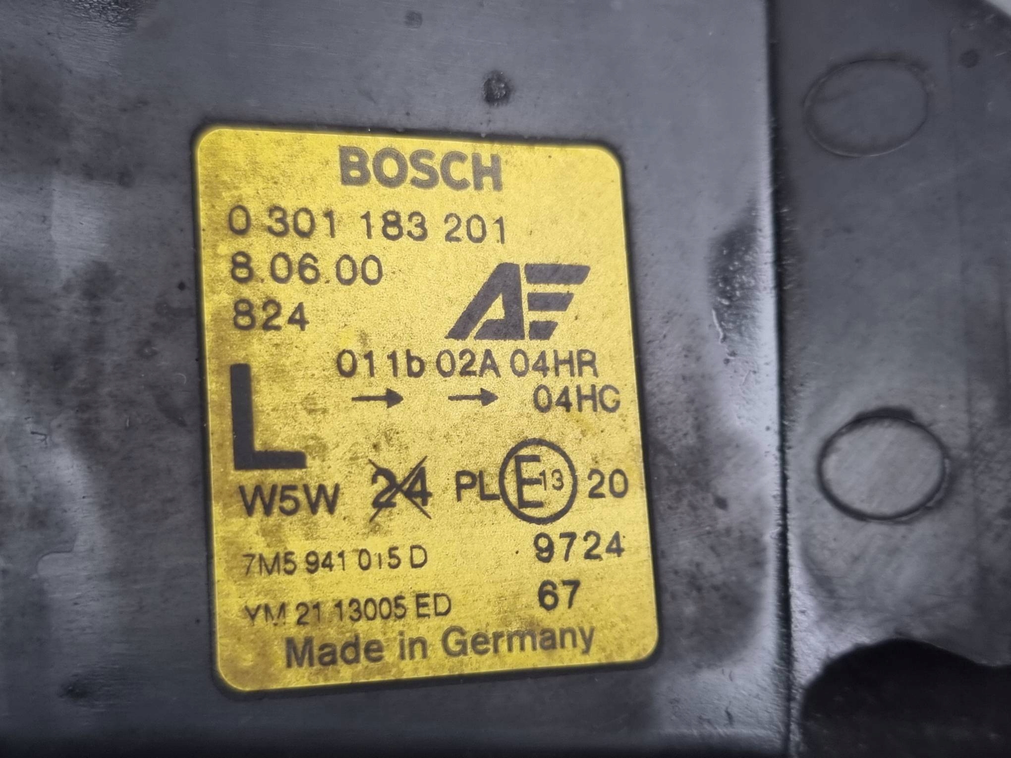 light left front 7M5941015D FORD GALAXY and