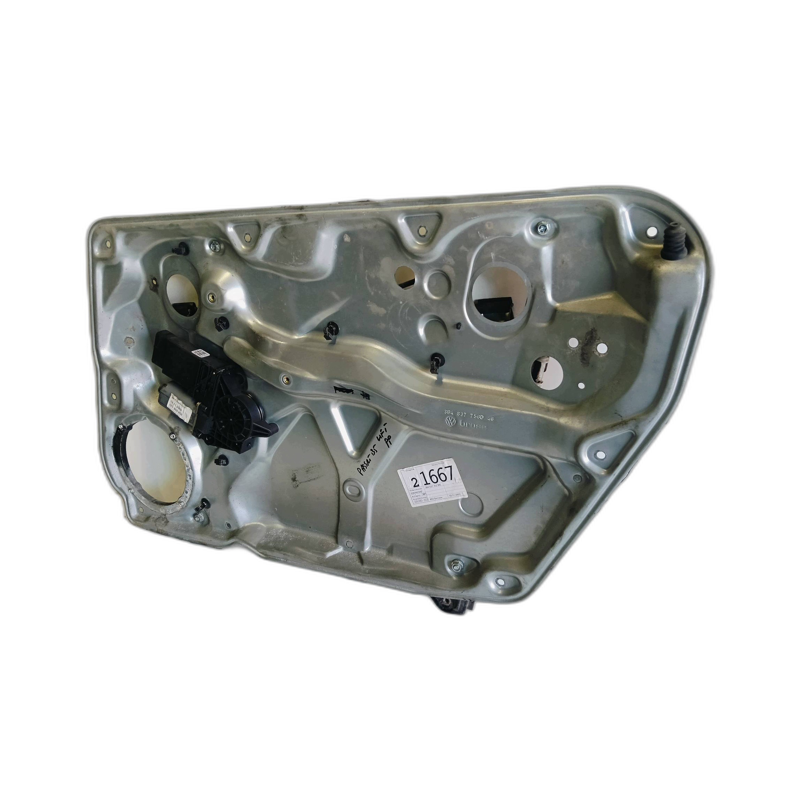 mechanism windows electrical right front VW Passat B5 Lift 3B4837756D