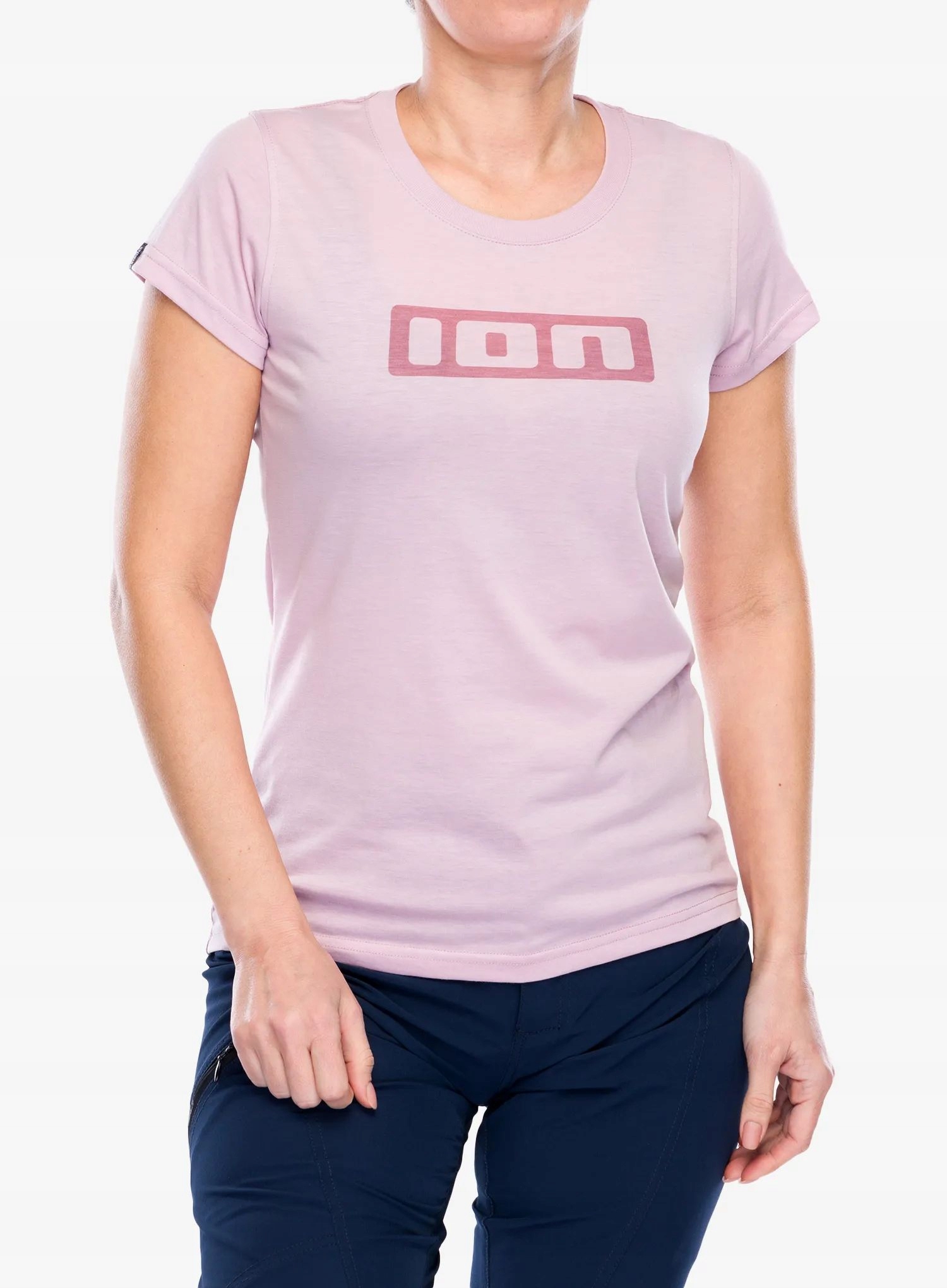 Koszulka rowerowa damska Ion Logo Ss Dr dark lavender L