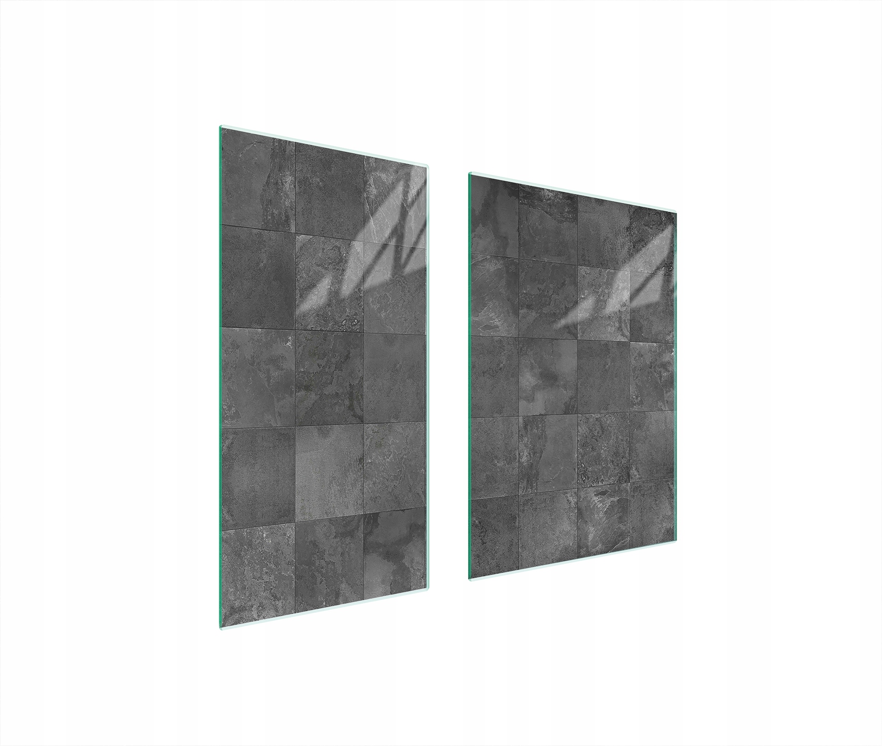 Skleněná Ochranná Deska 75x52 Šedá Tvrzené Sklo