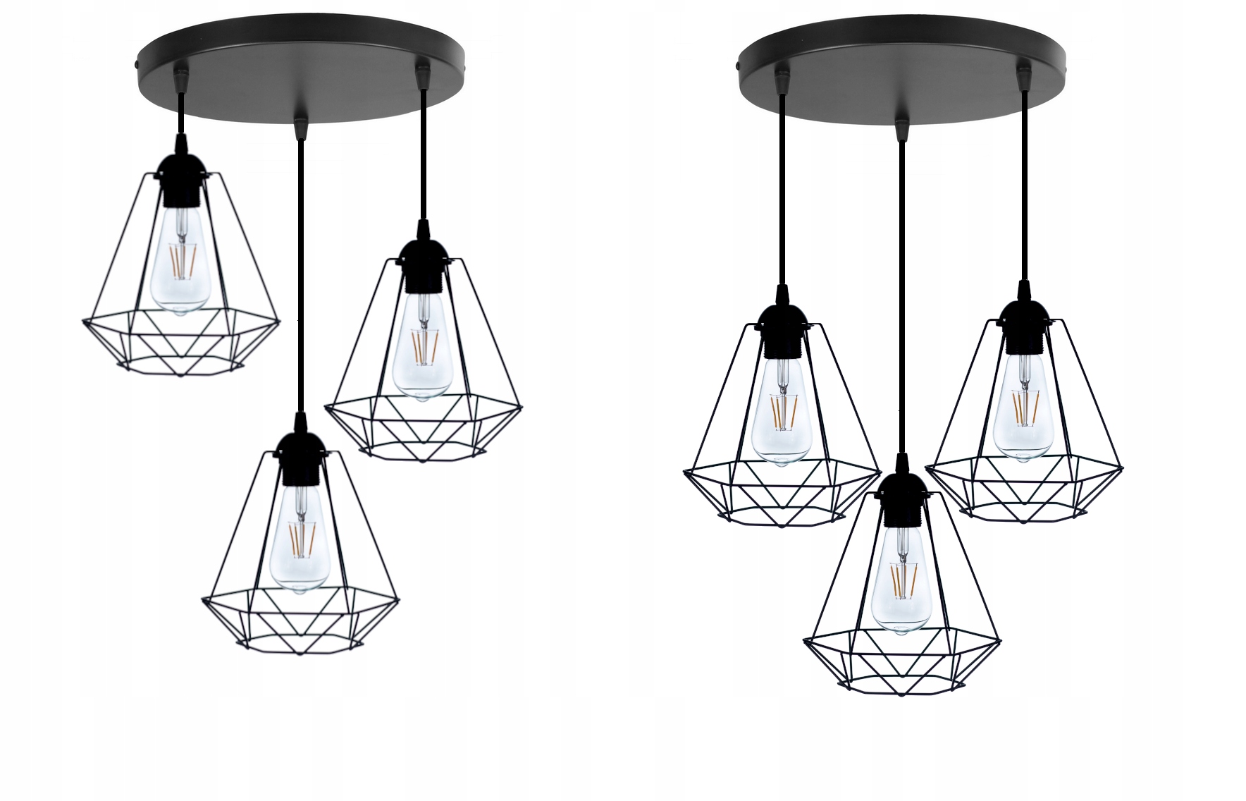 LAMPA WISZĄCA SUFITOWA ŻYRANDOL BRYLANT LOFT DRUT Marka Elko