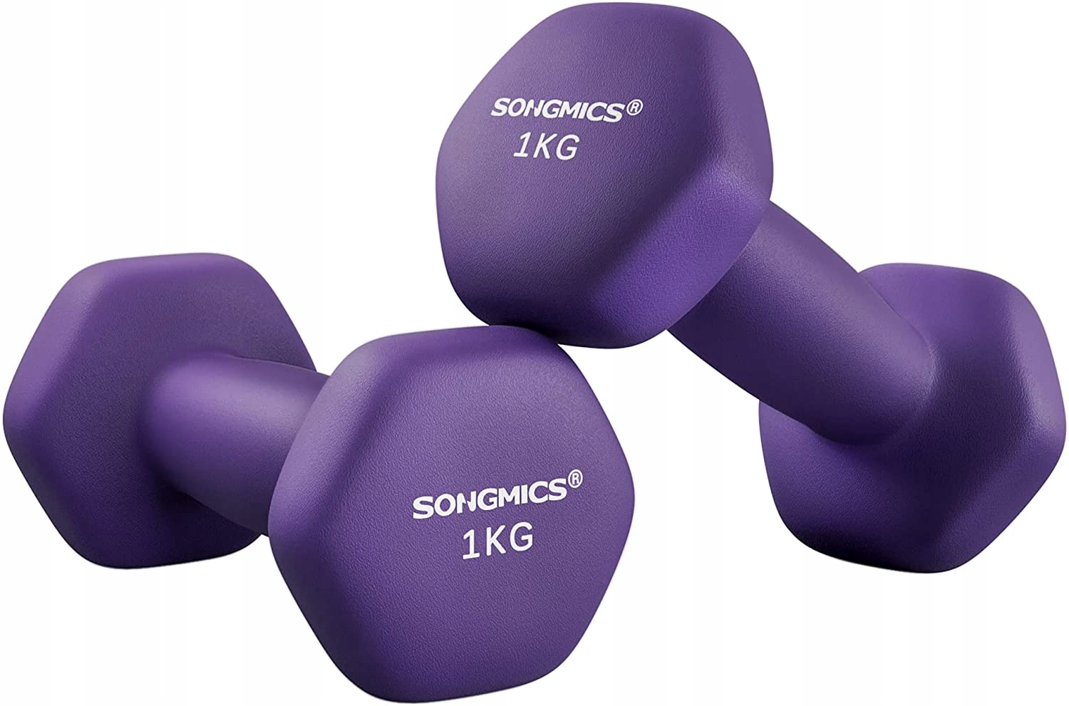 Hantle sześciokątne Neoprenowe do treningu siłowego fitnessu domu 2 szt