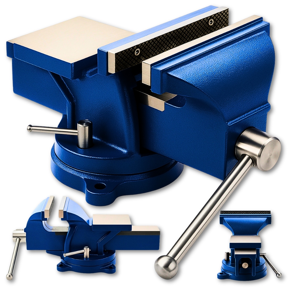 Pevný Otočný Svěrák 200 mm s tvrzenou kovadlinou