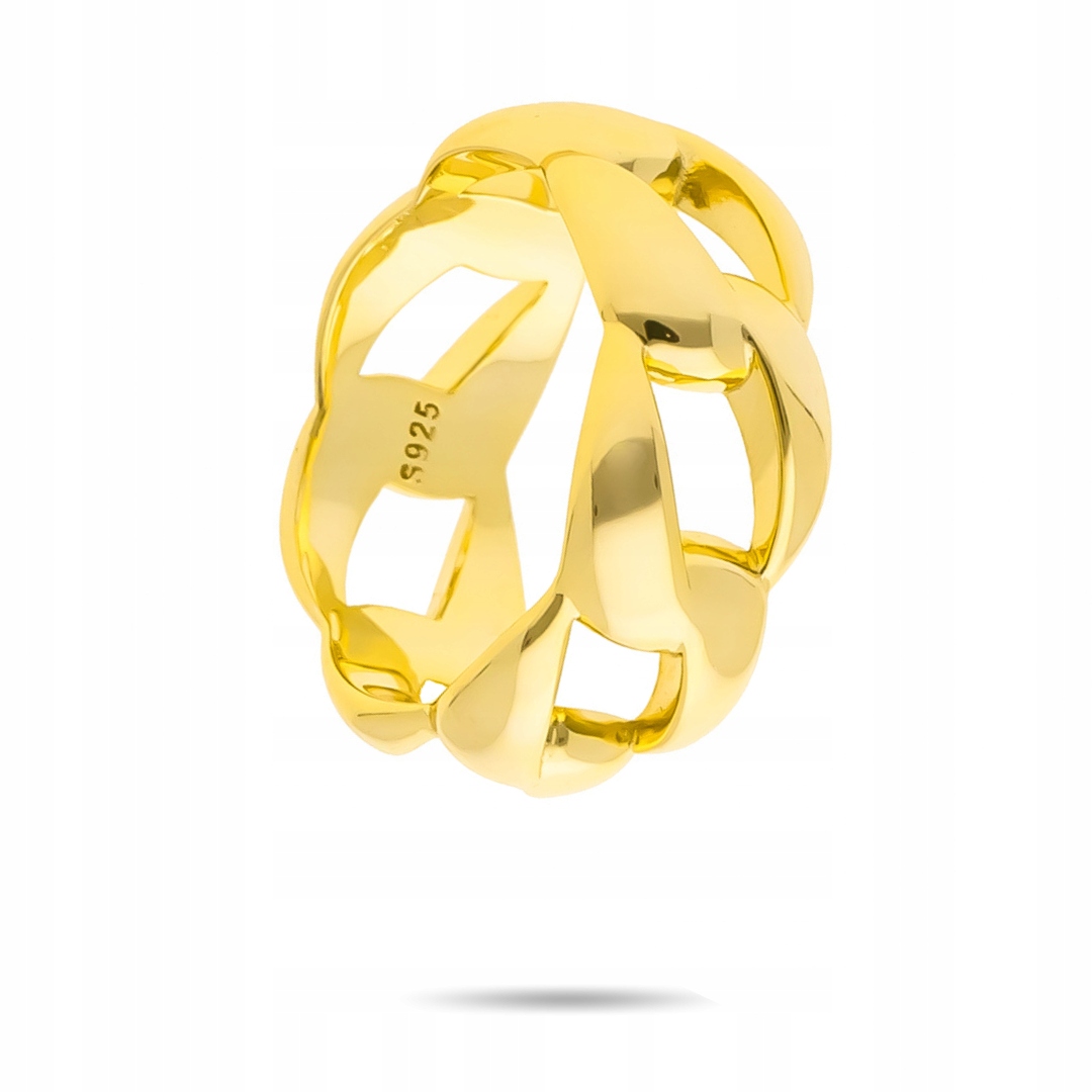 Pozlacený prstýnek prsten ryzost 925