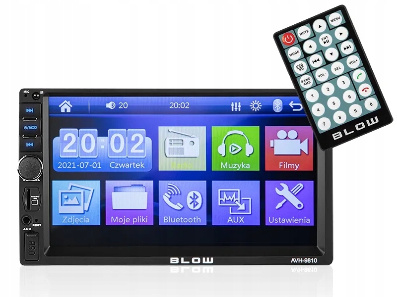 Autorádio Blow AVH-9810 2DIN 7" Usb, Aux, Micro Sd
