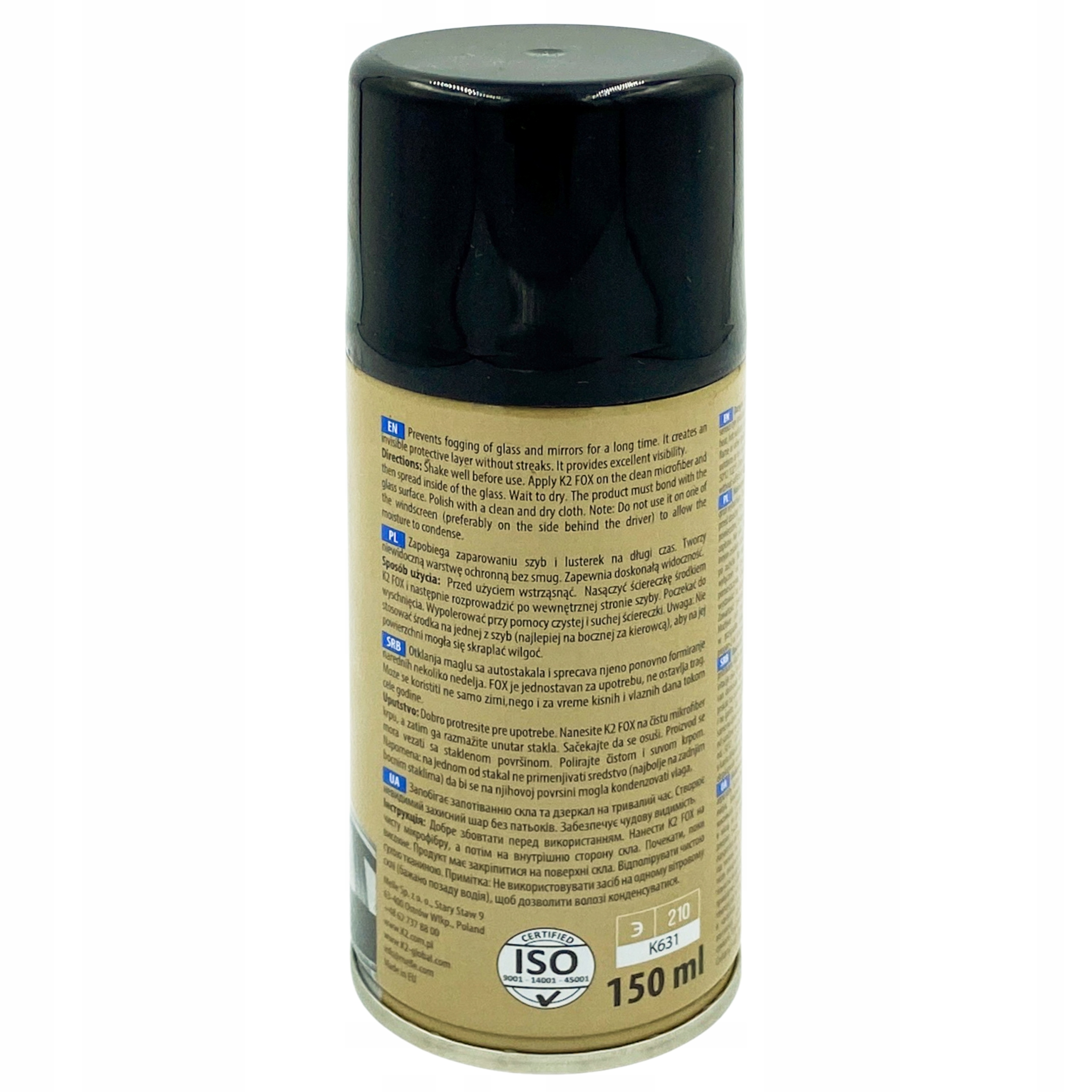 K2 FOX 150 ML ANTYPARA ZAPOBIEGA PAROWANIU SZYB Producent K2