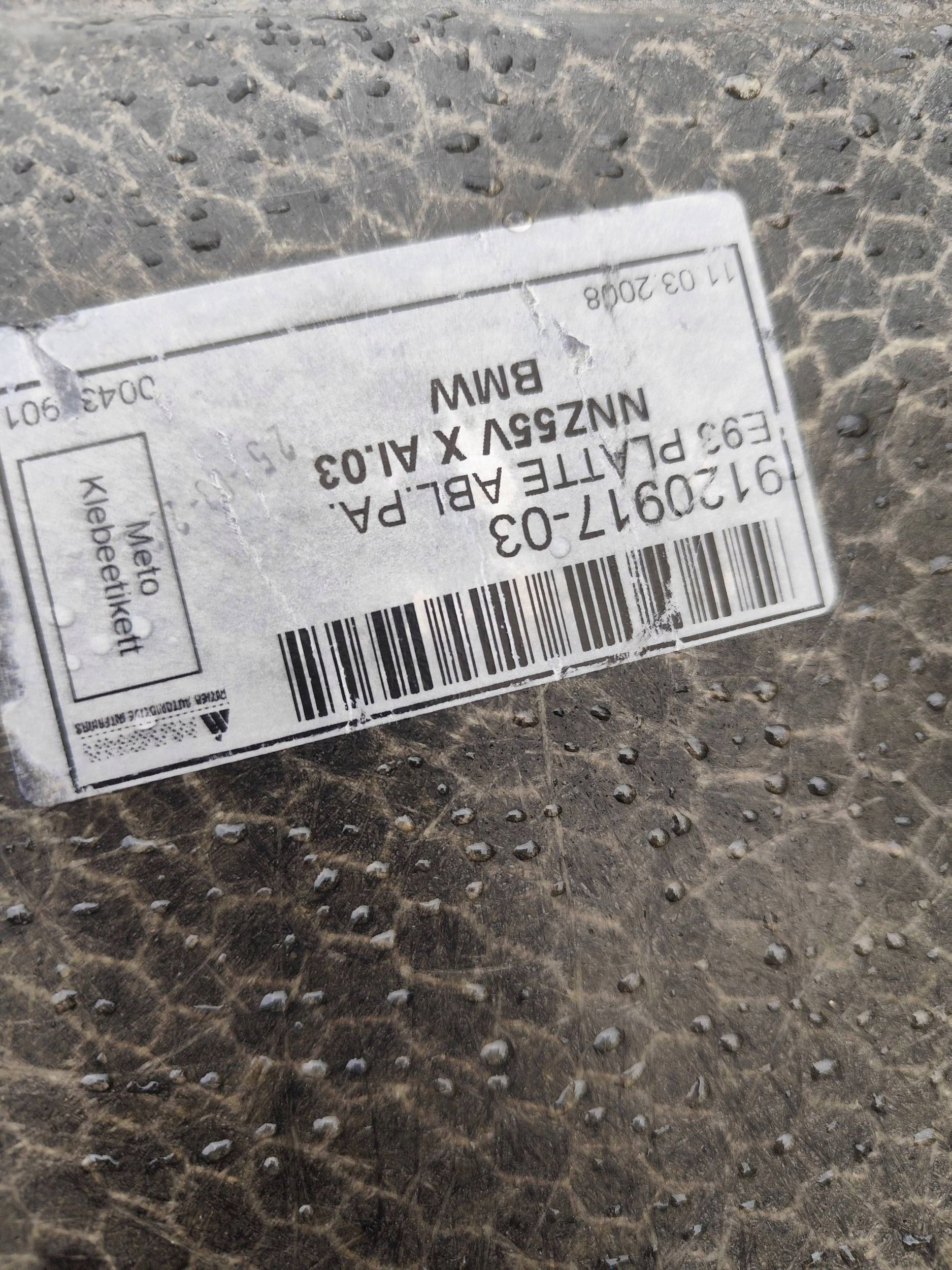BMW E93 mats boot 9120917
