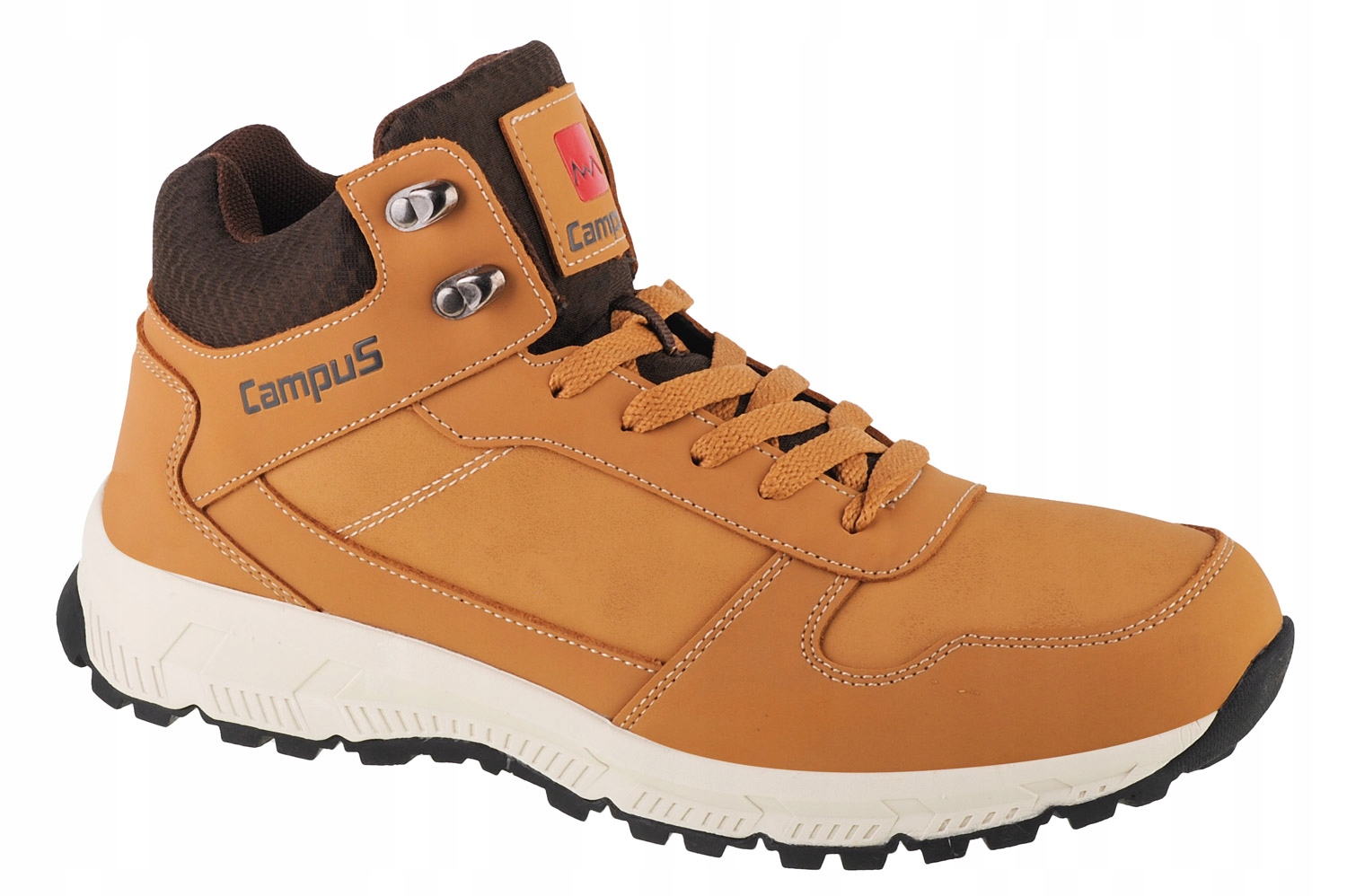 Campus Norden [46] Pánské kožené trekové boty hnědé barvy