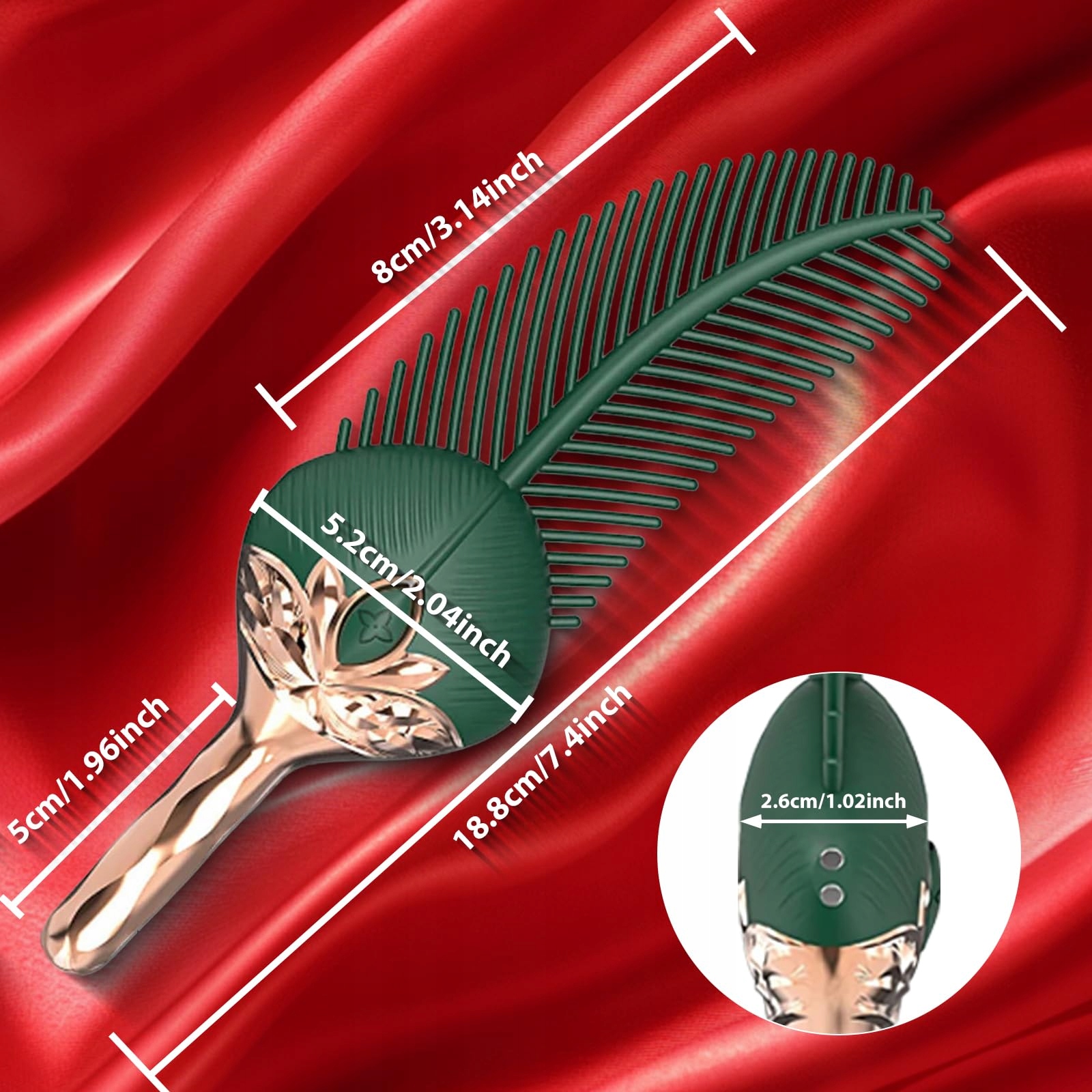 CHICLSQ Zabawki Dla Dorosłych Z Piórami Pawia Wibracje 10 Ustawień — miniatura 4