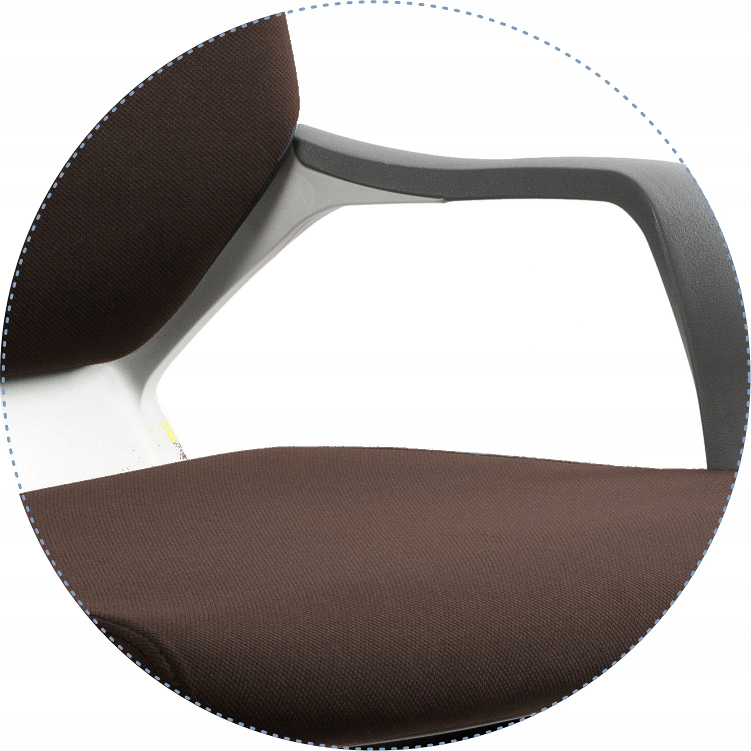 Fotel Obrotowy APOLLO Brązowy Unique Biurowy Biały Kolor korpusu biały