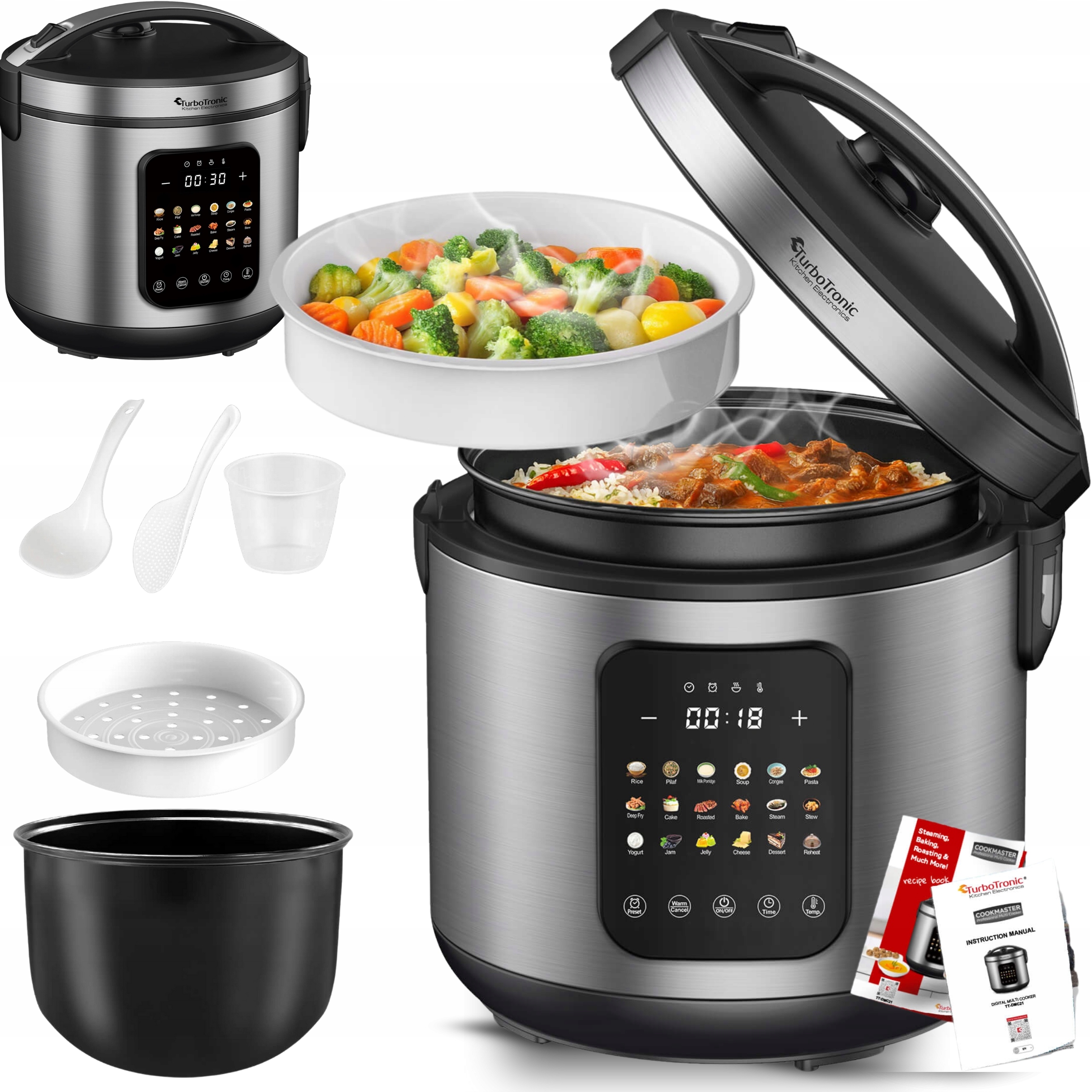 Multicooker Parowar Kombiwar Garnek Elektryczny Frytownica 5L