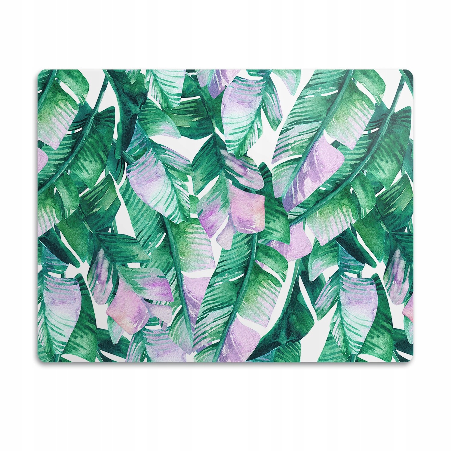 Levně Podložka pod misku pro kočky Malované listy 90x60 cm