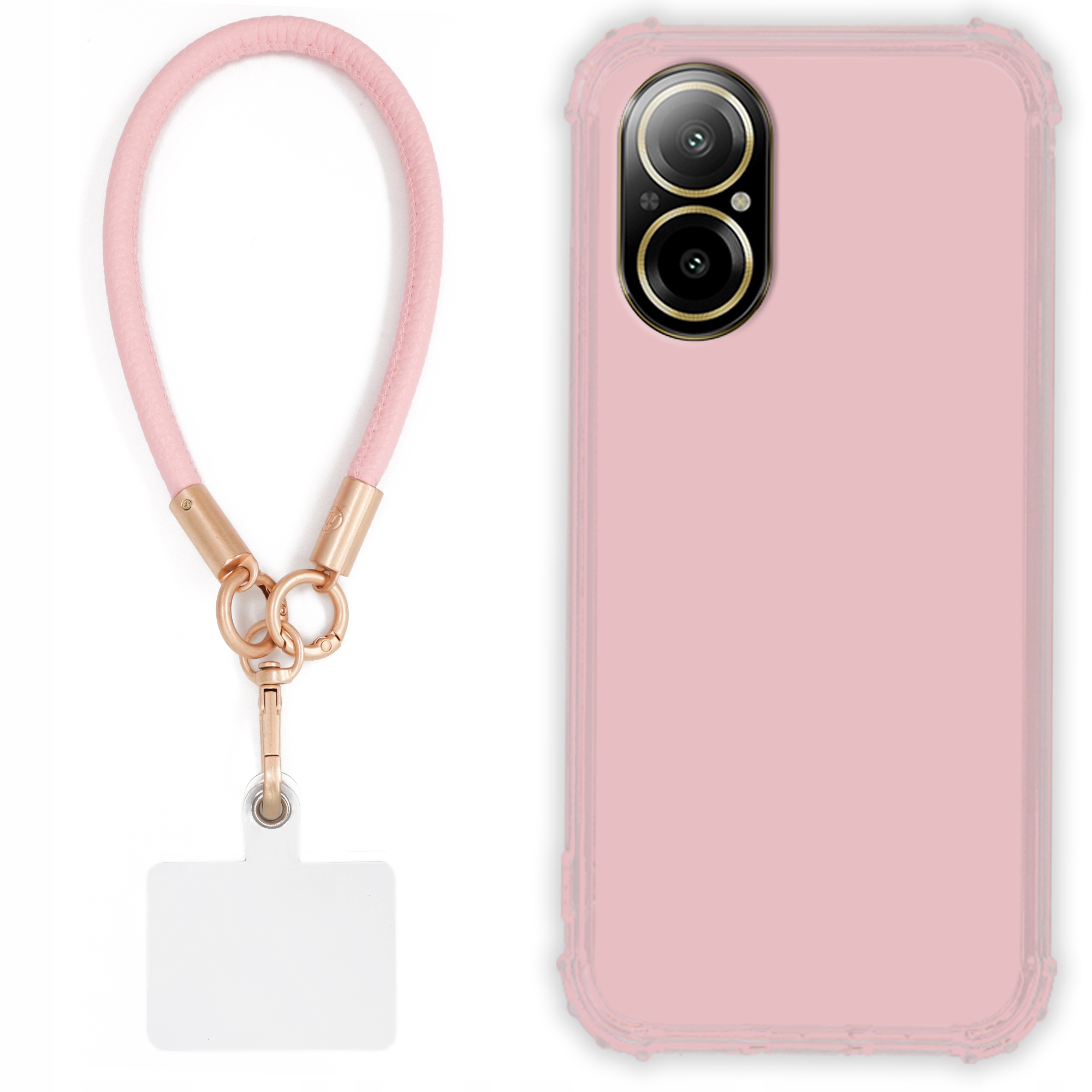 Pouzdro Pro Realme C67 4G Case Antishock Pinky Růžové vodítko Odolné