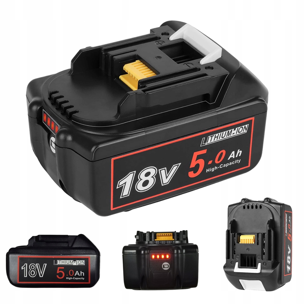 Baterie Akumulátor do 5Ah 18V BL1850 BL1860 BL1840 BL1830 Li-ion
