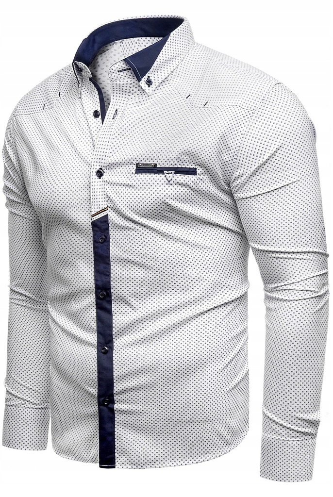 2XL - KOSZULA MĘSKA 19-603 SLIM-FIT