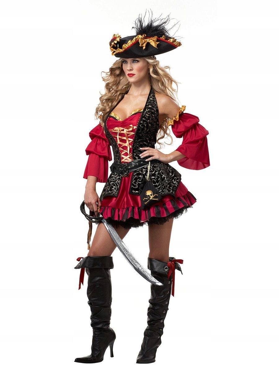 Strój Piratki Korsarki Kostium Piratka Korsarka L