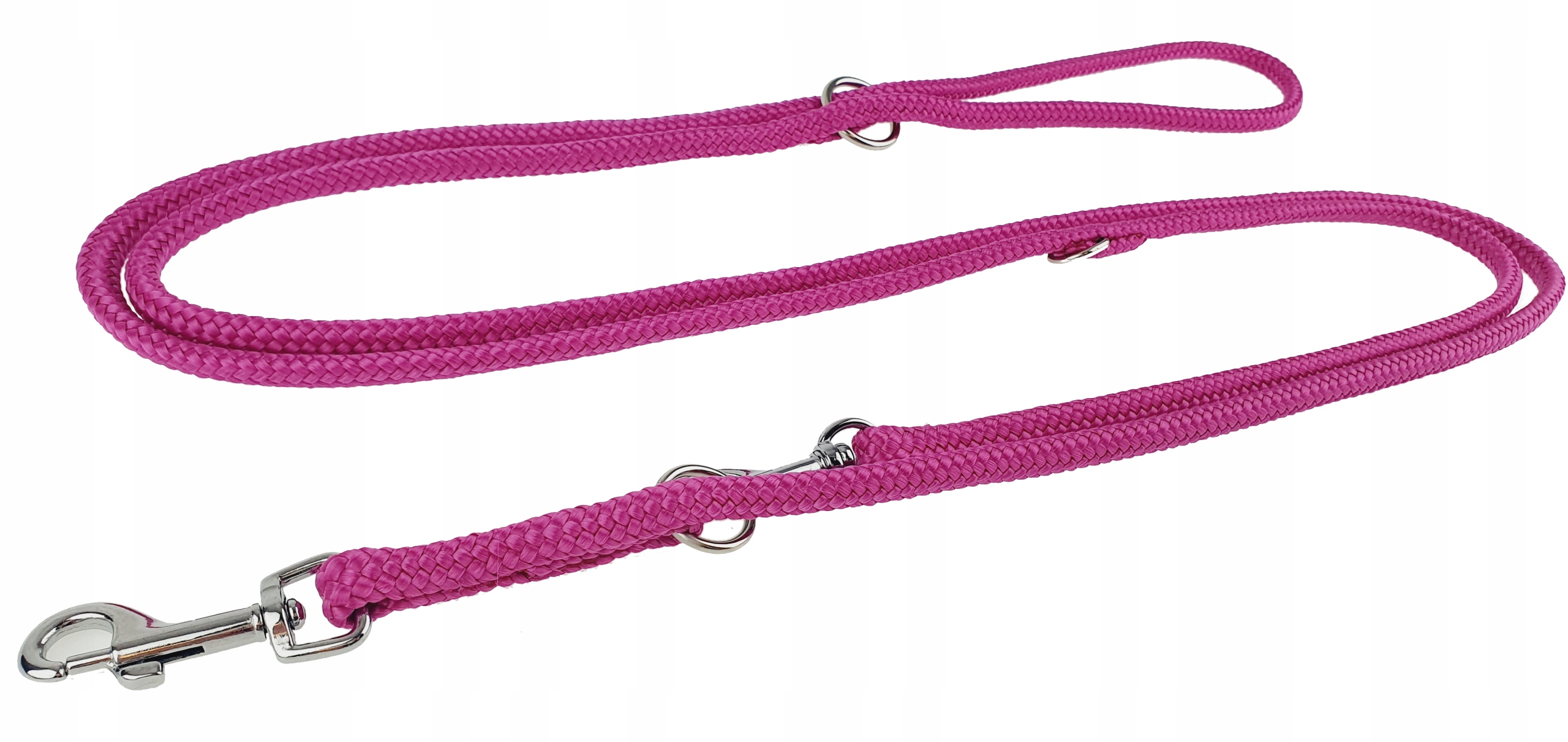 Levně Champion Vodítko pro psa Šňůra Nastavitelná šňůra 5 m/0,6 cm Růžová Fuchsiová