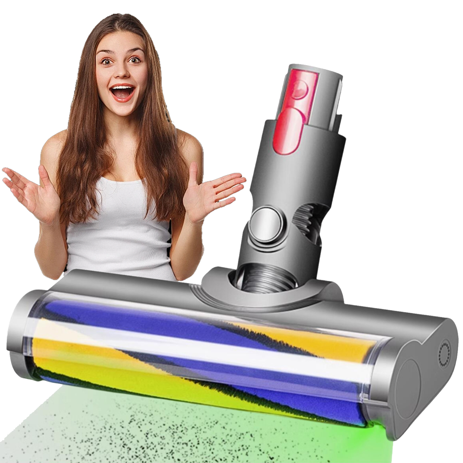 Turboszczotka do odkurzacza do Dyson V7 V8 V10 V11 V15 Led