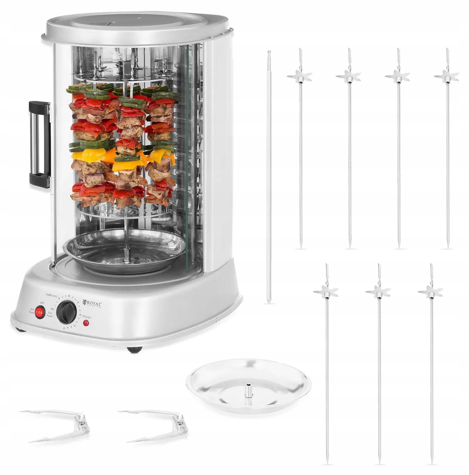 Vertikální gril 1800W 3v1 Royal Catering RCGV-1800-1 10011018