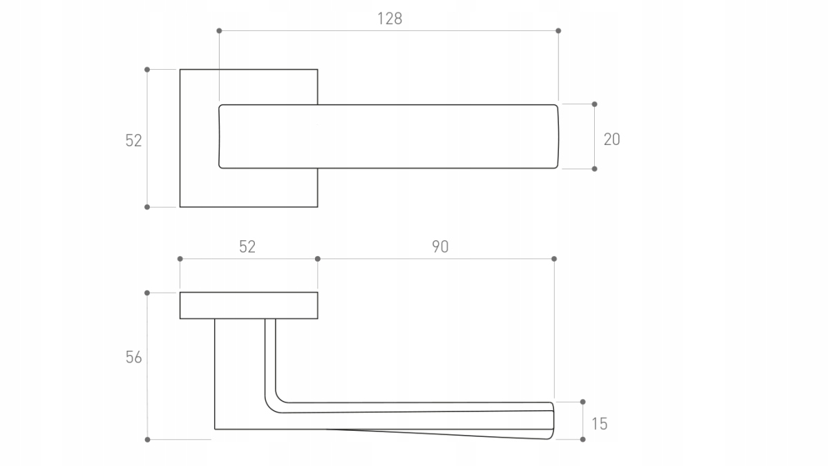 KLAMKA DRZWIOWA IBIZA Q KOLOR BIAŁY KOMPLET ROZET Marka Metal-Bud