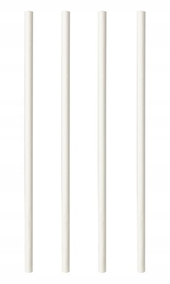 

Słomki z papieru Pure białe Bio 20cm 6mm 100szt
